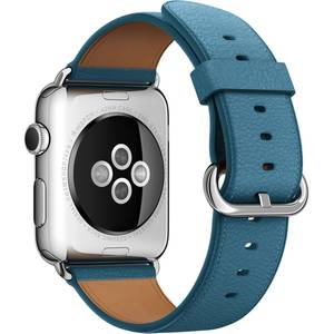 Smartwatch Apple Watch 42mm Stainless Steel Case Marine Blue Classic Buckle