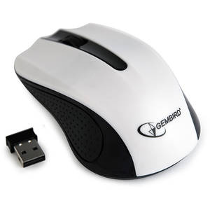 Mouse Gembird MUSW-101-W Wireless USB Alb Negru