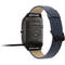 Smartwatch ASUS ZenWatch 2 WI501Q Carcasa Otel Inoxidabil Negru si Curea Piele Albastra