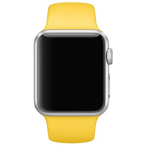 Curea smartwatch Apple Watch 38mm Yellow Sport Band