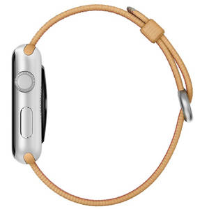Curea smartwatch Apple Watch 42mm Gold/Royal Blue Woven Nylon