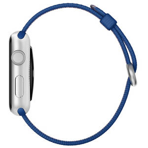 Curea smartwatch Apple Watch 42mm Royal Blue Woven Nylon