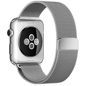 Curea smartwatch Apple Watch 42mm Silver Milanese Loop