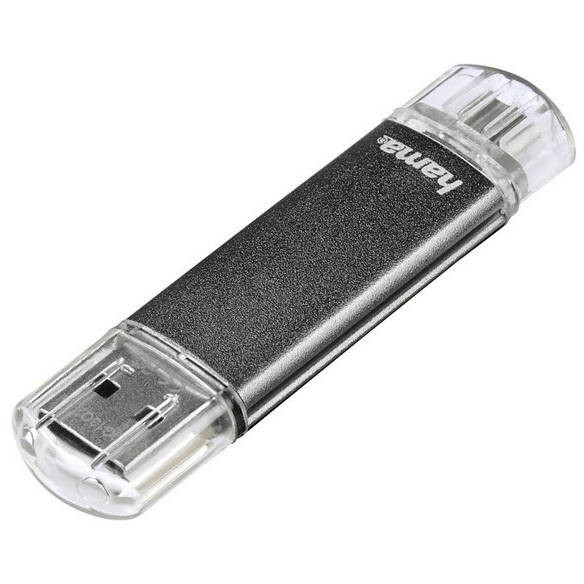 Memorie USB Laeta Twin 64GB USB 2.0 Grey