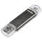 Memorie USB Hama Laeta Twin 64GB USB 2.0 Grey