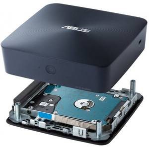 Sistem desktop ASUS VivoMini PC UN65H-M041Z Intel Core i3-6100U 4GB DDR3 128GB SSD Windows 10 Midnight Blue