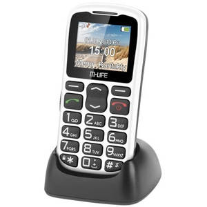 Telefon mobil M-Life ML0639B Senior Dock White