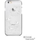 Crystal Flora Silver (Cristale Swarovski®, electroplacat, protectie 360°) pentru Apple IPhone 6/6s