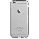 Silicon Glitter Soft Silver (margini electroplacate) pentru Apple IPhone 6