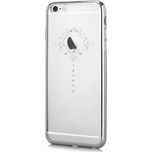 Husa Devia Silicon Iris Silver Cristale Swarovski pentru Apple IPhone 6 Plus