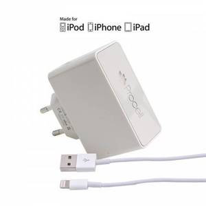Incarcator Procell retea iPhone 6/5S Lightning Dual USB 2.1A (cablu MFI)