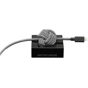 Cablu de date Native Union NC-L-LUX.T-BLK Night Luxury Marble Lightning 3m