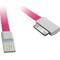Cablu de date Vojo IUCATI4ROZ Trim Pink 1.2m pentru Apple iPhone 4