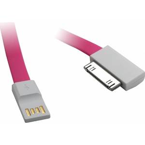 Cablu de date Vojo IUCAMI4ROZ iMagnet Pink 22 cm pentru Apple iPhone 4