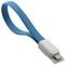 Cablu de date Vojo IUCAMI5ABS iMagnet Blue 22 cm pentru Apple iPhone 5 / 6