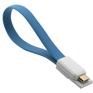 Cablu de date Vojo IUCAMMUABS iMagnet Blue 22 cm microUSB