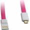 Cablu de date Vojo IUCAMMUROZ iMagnet Pink 22 cm microUSB