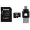 Card Hama microSDHC 32GB 22 Mbs Clasa 10 cu adaptor SD si card OTG USB