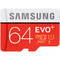 Card Samsung microSDXC EVO Plus 64GB Clasa 10 UHS-I U1 80MB/s
