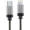 Cablu de date Star USB-C la Lightning 1m Aluminiu Alb