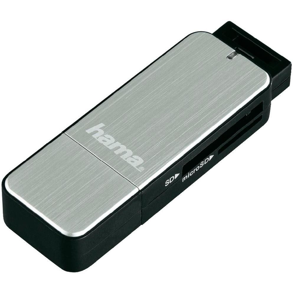Card reader 123900 USB 3.0 SD / microSD Silver