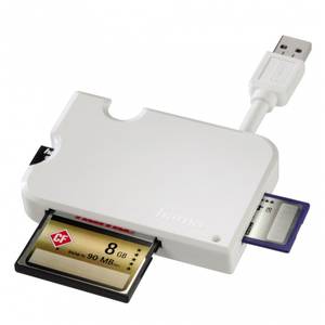 Card reader Hama 114951 3 in 1 USB 3.0 White