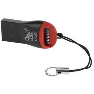Card reader Quer KOM0652 R53 microSD USB 2.0 Black / Red