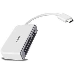 Card reader SSK SCRM610 USB 3.1 Type-C White