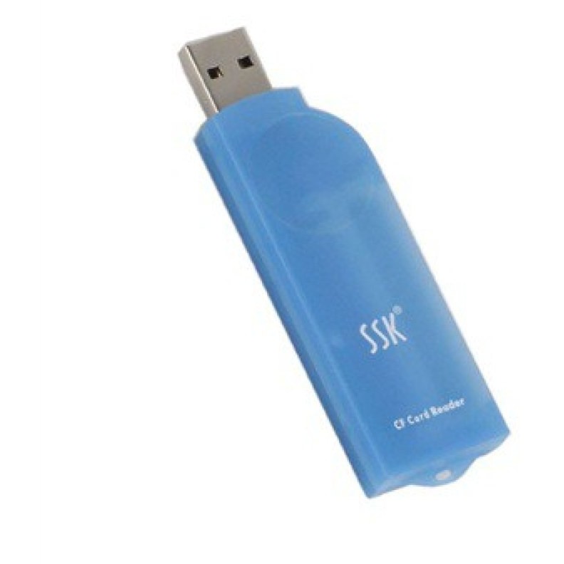 Card reader SCRS028 USB 2.0 CF Blue thumbnail