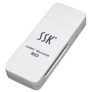 Card reader SSK SCRS054 USB 2.0 White