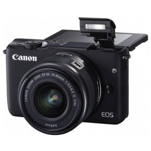 Aparat foto Mirrorless Canon EOS M10 18 Mpx Black Kit EF-M 15-45mm IS
