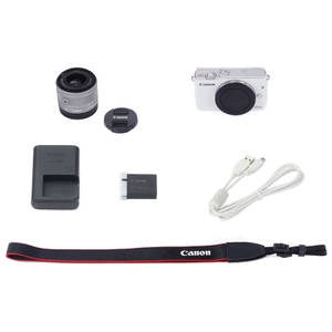 Aparat foto Mirrorless Canon EOS M10 18 Mpx White Kit EF-M 15-45mm IS