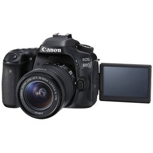 Aparat foto DSLR Canon EOS 80D kit EF-S 18-55mm IS STM