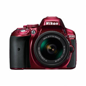 Aparat foto DSLR Nikon D5300 24.7 Mpx Kit AF-P 18-55mm VR Red
