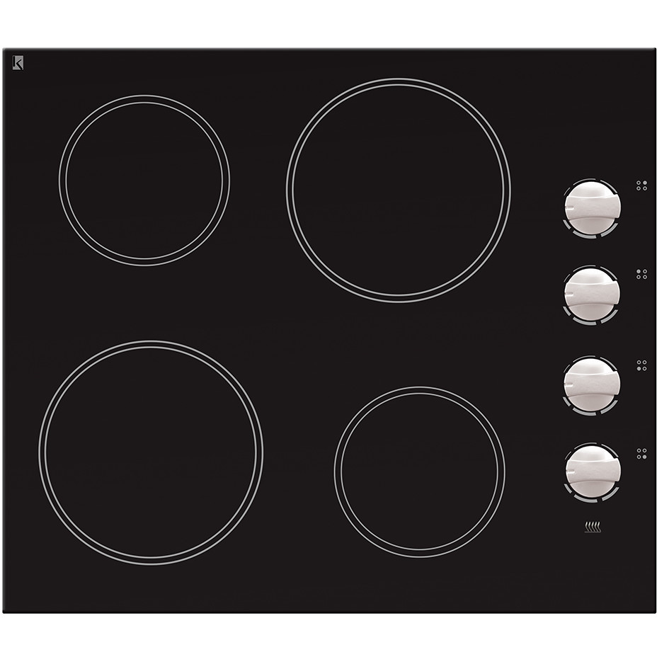 Plita SPICA vitroceramica 4 arzatoare 6 nivele de putere Negru