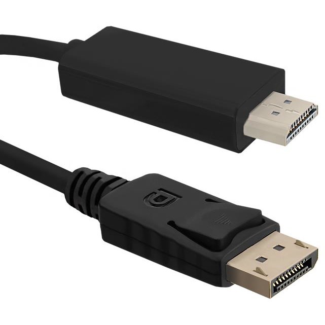 Cablu DisplayPort v1.2 Male - HDMI Male 4Kx2K 2m negru thumbnail