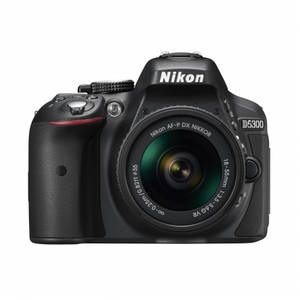 Aparat foto DSLR Nikon D5300 24.7 Mpx Kit AF-P 18-55mm VR si 55-200mm VR II Black
