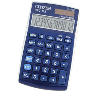 Calculator de birou Citizen CPC112 BLUE