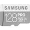 Card Samsung microSDXC PRO 128GB Clasa 10 UHS-I U3 cu adaptor SD