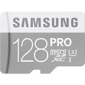 Card Samsung microSDXC PRO 128GB Clasa 10 UHS-I U3 cu adaptor SD