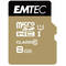 Card Emtec microSDHC Gold+ 8GB Clasa 10 UHS-I U1 16MB/s