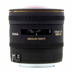 Obiectiv Sigma 4,5mm f/2.8 EX DC FISHEYE circular pentru Nikon