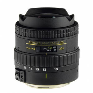 Obiectiv Tokina AT-X 10-17mm f/3.5-4.5 DX fisheye pentru Canon