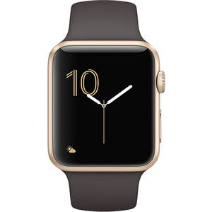 Smartwatch Apple Watch 2 Sport Gold Aluminium Case 42mm Brown Sport Band