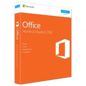 Microsoft Office Home and Student 2016, Engleza, pentru PC Windows, Medialess