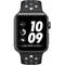 Smartwatch Apple Watch 2 Nike Plus Black Aluminium Case 38mm Silicon Black/Grey Band