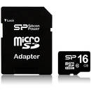 microSDHC 16GB Clasa 10 cu adaptor SD