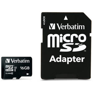 Card de memorie Verbatim Pro microSDHC 16GB Clasa 10 UHS-I U3 cu adaptor SD