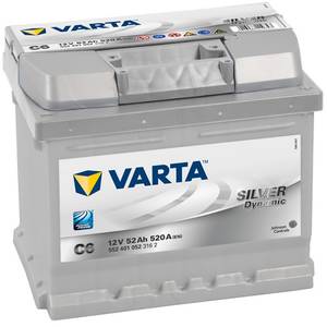 Baterie auto Varta SILVER DYNAMIC 552401052 C6 52Ah 520A