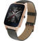 Smartwatch ASUS ZenWatch 2 WI501Q Carcasa Aurie si Curea Piele Gri